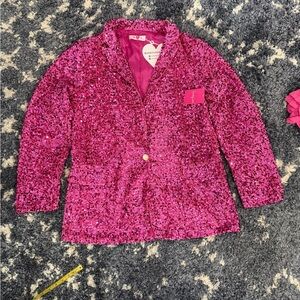 Buddy Love Pink Sequin Blazer